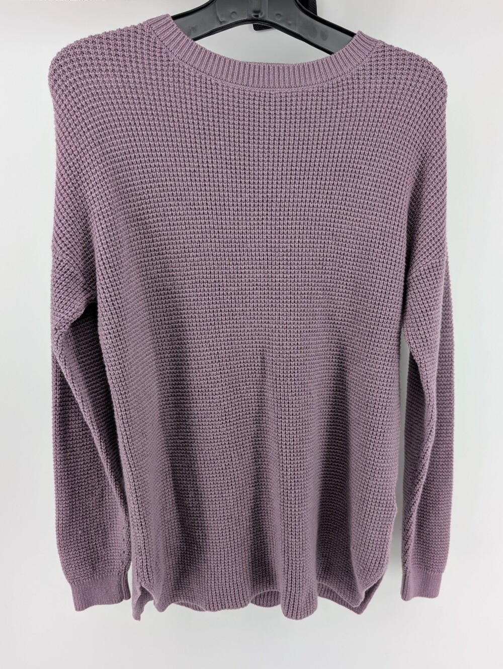 Women's Kersh Woolrich Blend Lavender Knit Crewneck Sweater
